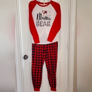 Cuddl Duds Small Women Mama Bear Jammies with pockets.Lounge wear. Sleep